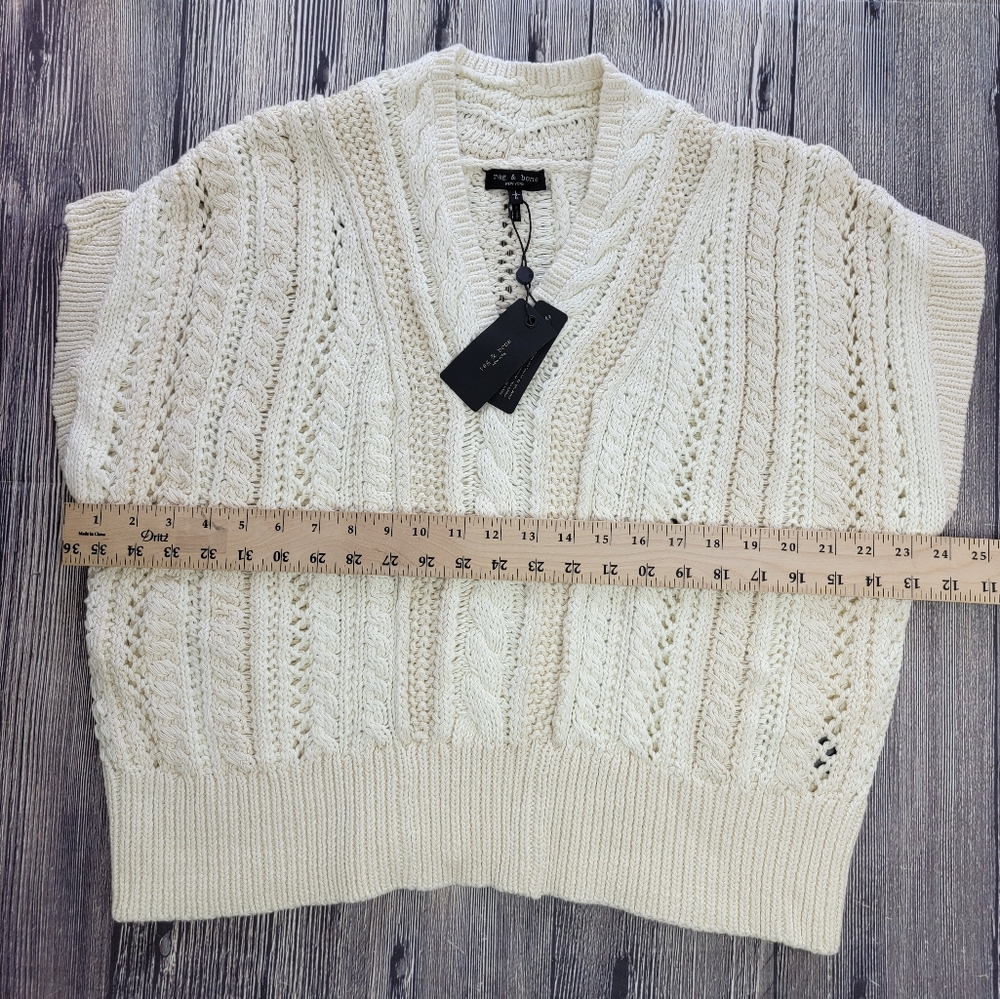 Rag & Bone NWT V-Neck Sleeveless Jolie Knit Sweater Vest Size Large $350 - Picture 15 of 16
